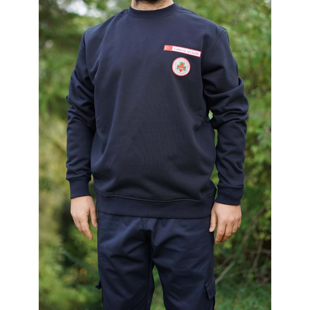 UZUN KOLLU TİŞÖRT - LACİVERT - 4XL